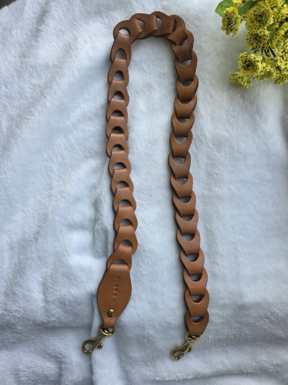 CLARE V. Leather Shoulder Strap - Picture 6 of 6